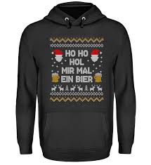 Ho Ho Hol Mir Mal Ein Bier Weihnachten Lustige Weihnachtspullover Modisch Pullover