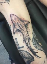 Black And White Shark Tattoo Sleeve Shark Filler By Joel Denaro At Black Bat Tattoo Southport Uk Ocean Tattoos Shark Tattoos Sleeve Tattoos