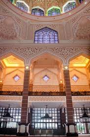 The putra mosque, or masjid putra in malay language, is the principal mosque of putrajaya, malaysia. Interior Of The Masjid Putra Or Putra Mosque At Putrajaya Malaysia Interior Of The Masjid Putra Or Putra Mosque At Putrajaya Construc Masjid Putrajaya Mosque