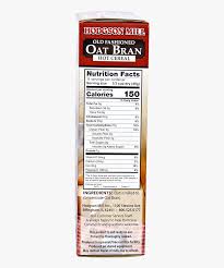 Quaker old fashioned oats 42 oz canister walmart com. Oat Bran Cereal Quaker Oat Bran Nutrition Label Hd Png Download Kindpng