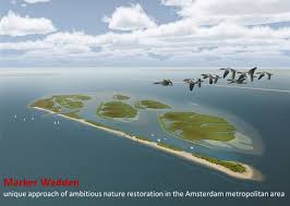 Binnenzee die zich wat nederland betreft bevindt tussen den helder en de monding van de eems; Marker Wadden New Island Archipelago In The Netherlands Cpmr
