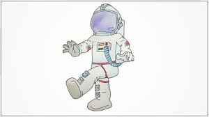 Germany, adventure, arms raised, astronaut, black and white. How To Draw A Cartoon Astronaut Floating In Space Step By Step Youtube