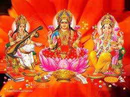 Free Download Ganesh Laxmi Saraswati Wallpapers Ganesh Photo Hindu Gods Durga Puja Wallpaper