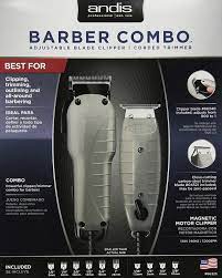 Andis Barber Combo Powerful Clipper And Trimmer Combo Kit Barber Clippers Hair Clippers Combo Kit