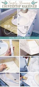 How To Do A Sturdy Stunning Granite Contact Paper Countertop Makeover Countertop Makeover Contact Paper Countertop Home Diy