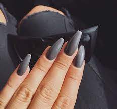 There are a lot of distinct reasons of why the coffin acrylic nails have an abundance of demand. Grey Coffin Nails Coffin Nails Designs Acrylic Nails Coffin Grey Grey Acrylic Nails