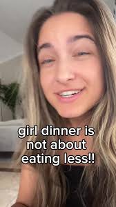Girl Talking about What She Is Earing for Dinner