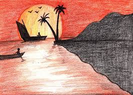 See more ideas about beach drawing, drawings, art sketches. Learn How To Draw A Beach Sunset Sunsets Step By Step Drawing Tutorials