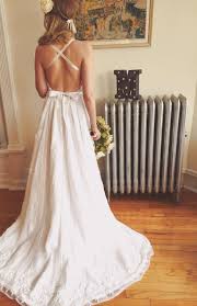 Backless Bohemian Wedding Dress By Mrsrobinsonsdaughter On Etsy Backless Wedding Dress Bohemian Wedding Dress Backless Cheap Wedding Dress