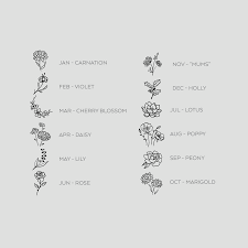 12 fascinating birth flower tattoos for each month of the. Pin On Tattoos