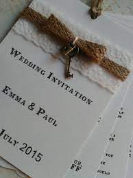 Sample Printed Shabby Chic Rustic Boho Wedding Invitation With Lace Burlap Ribbon And Lo Wedding Invitations Boho Lace Wedding Invitations Rustic Boho Wedding