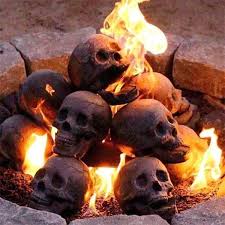 Maybe you would like to learn more about one of these? Ceramic Imitation Human Skull Fire Log