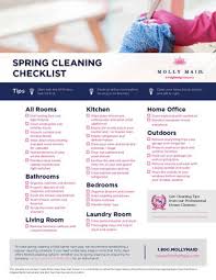 Spring Cleaning List Spring Cleaning Checklist Printable