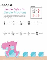 Simple Fractions With Sylvia Worksheet Education Com Simple Fractions Fractions Simple Fractions Worksheets