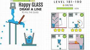 The game that's challenging you to fill a glass by solving and drawing the catchy puzzles becomes increasingly difficult as you pass into further stages. Happy Glass Level 181 To 190 Youtube