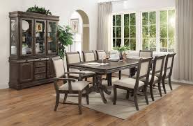 Shop our selection of modern dining room sets online or in a dania furniture store. Buy Crown Mark Merlot 2147 Dining Table Set 9 Pcs In Gray Fabric Online