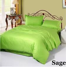 Details About 8 Pcs Bed In A Bag Comforter Sheet Set Duvet Set Sage Striped Us Cal King