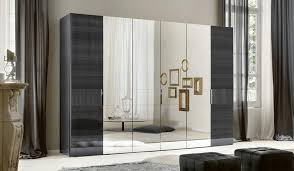 Alf Contemporary Bedroom Monte Carlo 6 Door Swinging Wardrobe Mirrored Wardrobe Doors Contemporary Bedroom Italian Furniture Modern