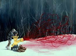 All that bloody snow, the foot still sticking up out of the chute, and gaear going about his gory business evidently untroubled is pretty unforgettable. 25 Woodchipper Leaf Blower Jokes Ideas Jokes Bones Funny E Cards
