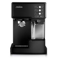 This innovative espresso coffee machine with milk wand lets you be the barista of use the side rotating button to adjust the steam release and frothing of milk. Cafe Barista Em5000 Sunbeam