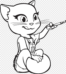 There's no better cure for cabin fever than printing and coloring our free coloring pages for kids. Talking Angela Talking Tom And Friends Coloring Book Cat Coloring Pages 2018 Cat Love White Png Pngegg