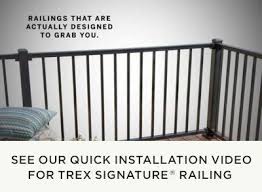 The first step in choosing railing for decks is deciding on your preferred orientation. Trex Signature Railing Great For Outdoor Deck Hand Railing Trex