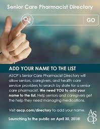 Ascp Senior Care Pharmacist Directory 20ways Spring Retail 2018 Health Care Services Senior Care Patient Care