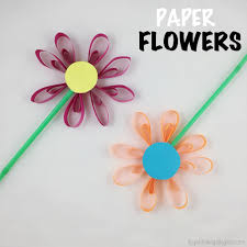 Paper flowers easy craft work with paper. Paper Flower Craft The Joy Of Sharing
