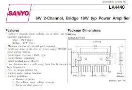 It is not guaranteed for volume production. New And Original Logic Ic La4440 6w 2 Channel Bridge 19w Power Amplifier Buy Integrated Circuits La4440 Logic Ic La4440 La4440 Product On Alibaba Com