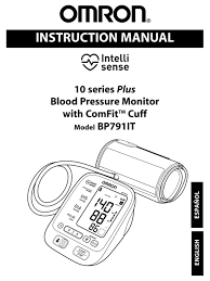 Omron 10 Series Plus Bp791it Instruction Manual Pdf Download Manualslib