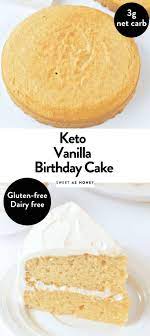 Vanilla Keto Cake Diabetic Friendly Recipe Keto Dessert Recipes Keto Cake Keto Birthday Cake
