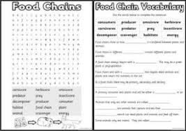 Adorable Free Printable Worksheets On Food Chains On Nice Food Chain Worksheets Free Best Images Of Anim Science Teaching Resources Food Chain Teaching Science