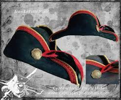 Jean Lafitte Custom Made Handcrafted Authentic Pirate Hats By Master Hatter Jeff Mackay Real Pirates Real Hats The Hat M Pirate Hats Hat Making Captain Jack