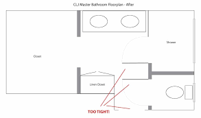 A walk through closet to bathroom is just enough if you do not have a big room fit for dressing closet designs if you ask us. More Layout Options For The Master Bathroom Chris Loves Julia