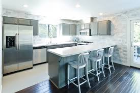 In fact, grey is even whispered to be the new white when it comes to interior design. Modern Grey And White Kitchen Modern Kitchen Los Angeles By Kcs Design Inc Houzz