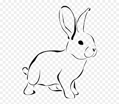 Maybe you would like to learn more about one of these? Rabbit Clipart Outline Bunny Black And White Clipart Hd Png Download Vhv