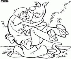 35+ shaggy coloring pages for printing and coloring. Scooby Doo With Shaggy Scared Coloring Page Printable Game