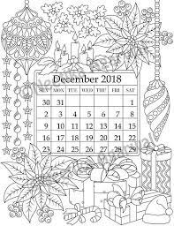 You can download it for free in pdf format. December 2018 Coloring Page Calender Planner Doodle Coloring Calendar Coloring Pages Coloring Books