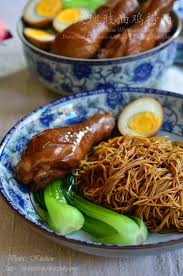 violet s kitchen 紫羅蘭的爱心厨房 玫瑰豉油鸡捞面 rose wine and soy sauce poached chicken wi ẩm thực thức ăn nấu ăn