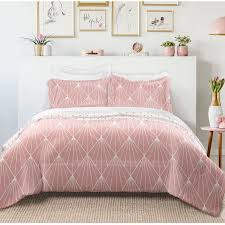 Pink Diamonds 3 Piece Comforter Set Full Queen Comforter Sets Pink Comforter Sets Light Pink Comforter