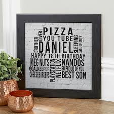 Once you've chosen your ideal birthday gift, sit back, relax and wait for it to arrive to your door. 18th Birthday Gifts For Boys Chatterbox Walls Custom Wall Art