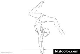 Gymnastics images in direction of coloration. Gymnastics Coloring Pages Kizi Coloring Pages