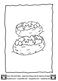 Potato in basket coloring page. Pictures Of Potatoes Coloring Home