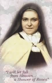 St Therese I Will Let Fall From Heaven A Shower Of Roses St Therese Of Lisieux St Therese Therese Of Lisieux