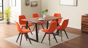 Take into account all the objects and furniture that will be in the dining room. 6 Seater Dining Table Buy Six Seater Dining Table Sets Online Urban Ladder