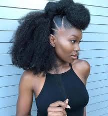Tribal Braids Natural Hairstyle Updo With Hair Bun For Black Women In 2020 Natural Hair Updo Natural Braided Hairstyles Natural Hair Styles