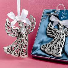 A divine choice as favors for any religious occasion, a special winter event or anytime you just want to make your guests feel loved, these decorative angel ornaments are simply magical. Fashioncraft Antique Shimmering Guardian Angel Silver Christmas Tree Ornament Buy Online In Andorra At Andorra Desertcart Com Productid 168900210