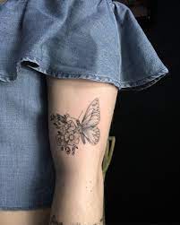 Floral Butterfly Inner Forearm Tattoo Small Tattoos Tattoos