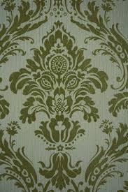 1950s Flock Wallpaper Baroque Style Flock Wallpaper Wallpapers Vintage Wallpaper