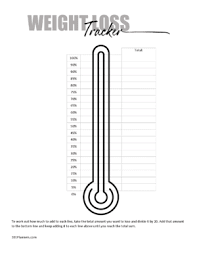 Free Weight Loss Tracker Printable Customize Before You Print